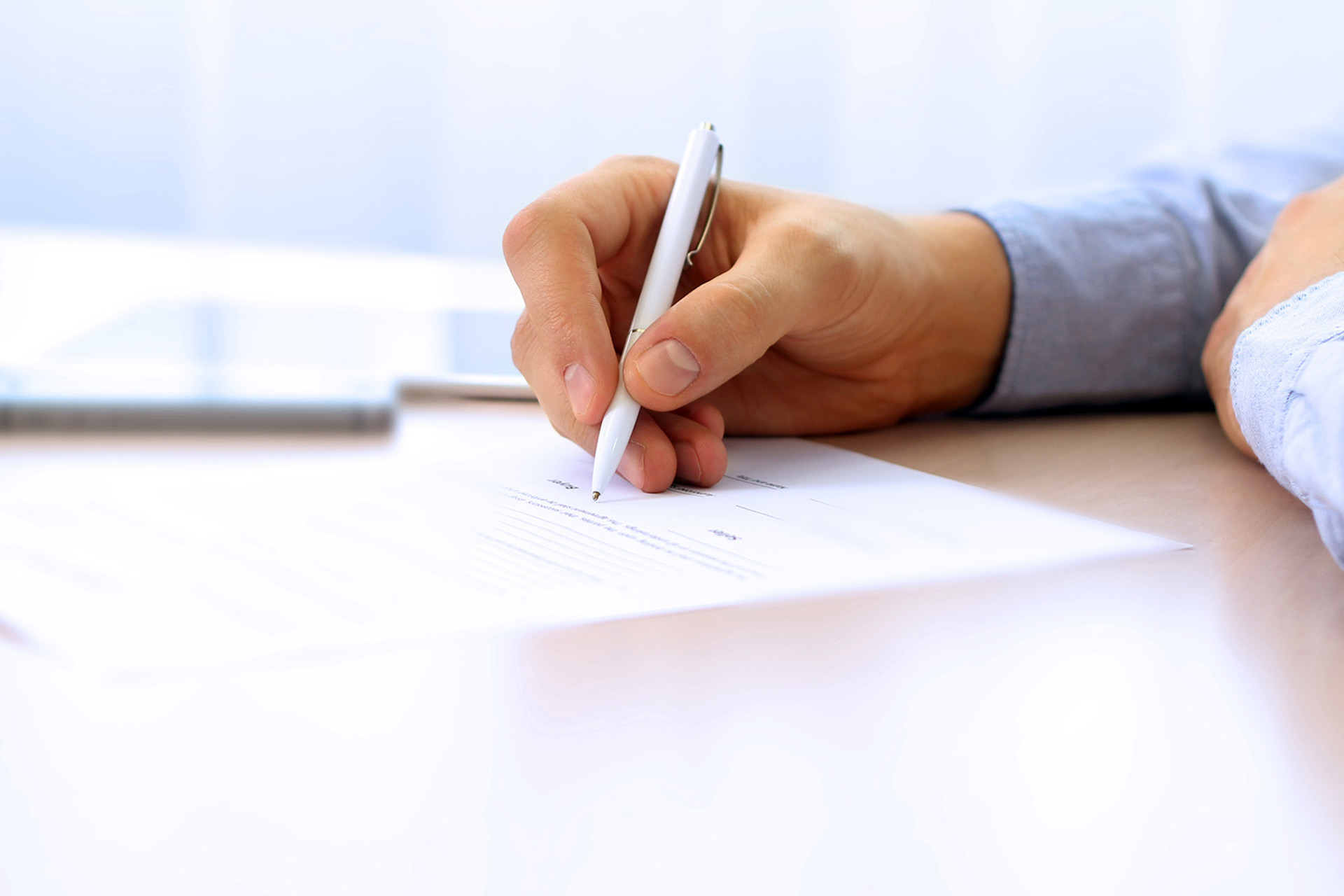 signature d'un contrat